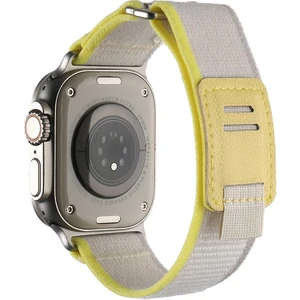 Apple Watch 10 46 mm Uyumlu Kordon Yeni Seri Trail Loop Naylon Örgü Kayış Cırt Cırtlı