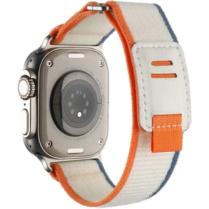 Apple Watch 10 46 mm Uyumlu Kordon Yeni Seri Trail Loop Naylon Örgü Kayış Cırt Cırtlı