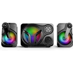 LED Işıklı 2+1 Ses Sistemi Şık Görünümlü Bluetooth Hoparlör