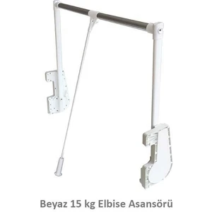 S-6014-W Gardrop Asansörü 15 kg - Beyaz