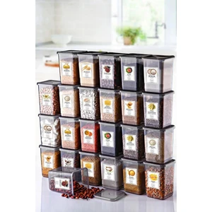 Nandy Home Etiketli 24'lü Saklama Kabı Seti 550 Ml.