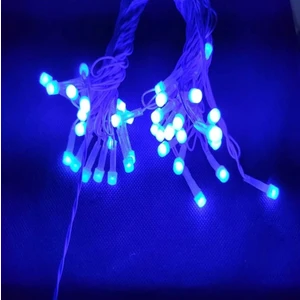 10 Metre 220 Vold Sabit Aydınlatma Yılbaşı-Dekor Ledi 38 LED Işık- Fişli