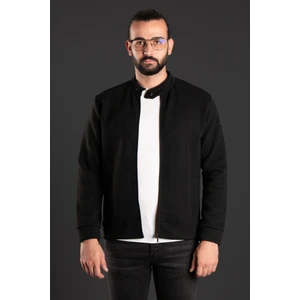 Zeki Özer Erkek Siyah Desenli Hırka