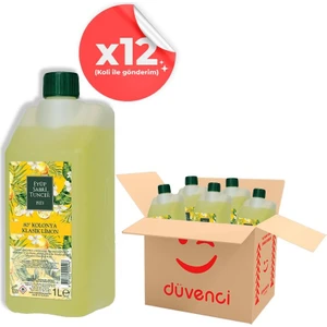 Eyüp Sabri Tuncer Klasik Limon Kolonyası Yedek Şişe 1 Lt x 12