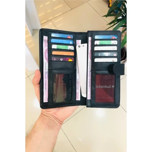 Sunny Antrasit  Dikey Kişiye Özel Büyük Telefon Cüzdanı (UNISEX)