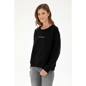 U.S. Polo Assn. Kadın Siyah Sweatshirt 50296945-VR046