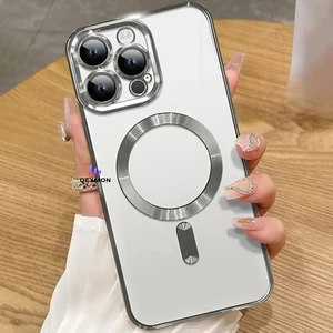 iPhone 16 Pro Max Kılıf Kamera Lens ve Hoparlör Toz Korumalı Magsafe Şarj Özellikli Esnek Silikon