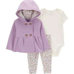 Kız Bebek Hırkalı Set 3'lü Paket