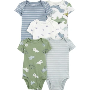 Erkek Bebek Kısa Kollu Body 5'li Paket