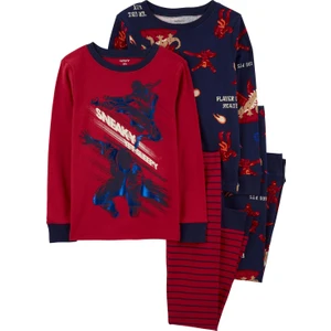 Erkek Çocuk Pijama Set 4'lü Paket