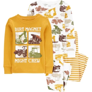 Küçük Erkek Çocuk Pijama Set 4'lü Paket