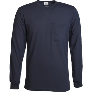 Bisiklet Yaka Lacivert Uzun Kol Sweatshirt