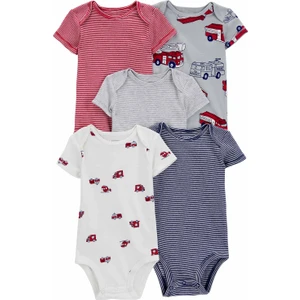 Erkek Bebek Kısa Kollu Body 5'li Paket