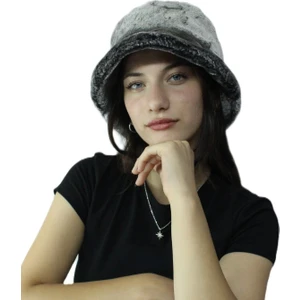 Kışlık Peluş Kova Şapka Kadın Suni Kürk Balıkçı Bucket Şapka