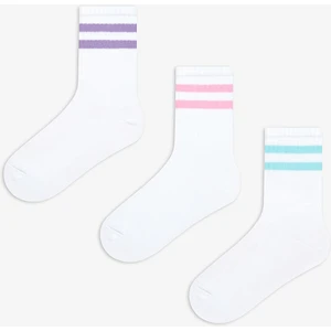 Kız Çocuk Soft Line 3lü Tenis Soket Çorap