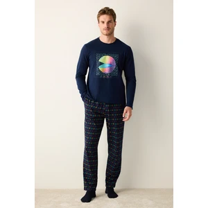 Pacman Çok Renkli Pantolon Pijama Takımı