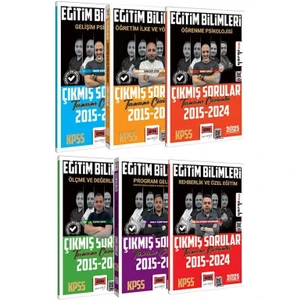 2025 KPSS Eğitim Bilimleri 2015-2024 Çıkmış Sorular 6'lı Set