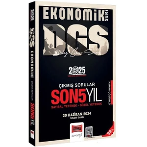 Yargı Yayınevi 2025 DGS Çıkmış Sorular Son 5 Yıl Çözümlü Ekonomik Seri