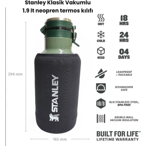 Neopren Termos Kılıfı 1,9.lt Kulplu Klasik