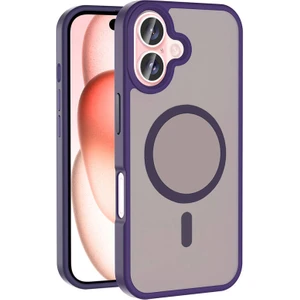 Apple iPhone 16 Kılıf Magsafe Şarj Özellikli Mat Arka Yüzey Zore Sio Kapak