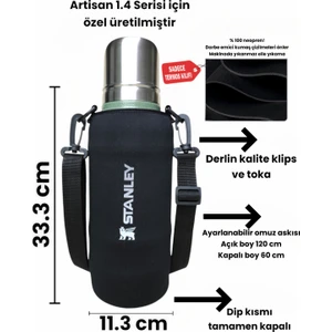 Neopren Termos Kılıfı ve Omuz Askısı The Artisan 1,4 Lt
