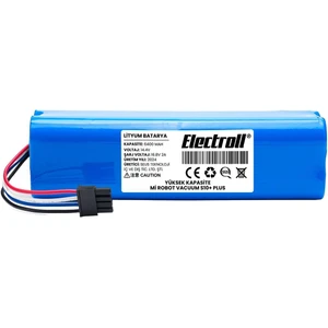 Xiaomi Mi Robot Vacuum S10+ Plus Uyumlu Batarya (YÜKSEK KAPASİTE) 6400mah Pil Robot Süpürge Batarya