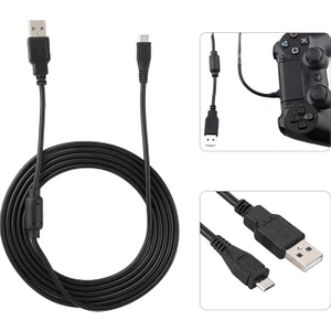 Ps4 Dualshock 4 USB Şarj Kablosu Playstation 4 Charcing Cable Microusb Güçlendirilmiş