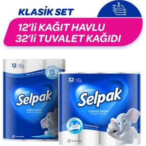 32'li Tuvalet Kağıdı & 12'li Kağıt Havlu