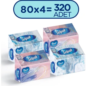 El ve Yüz Havlusu 4'lü 320 Yaprak