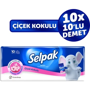 Çiçek Kokulu Mendil 100'LÜ (10*10)