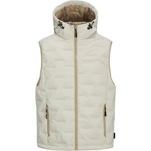 Jack&jones Sonic Bodywarmer Hood Erkek Bej Kapüşonlu Yelek