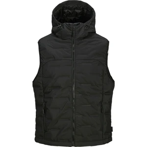 Jack&jones Sonic Bodywarmer Hood Erkek Siyah Kapüşonlu Yelek