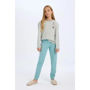 Kız Çocuk Pijama Takımı Looney Tunes Uzun Kollu Üst Uzun Alt D6062A824AU