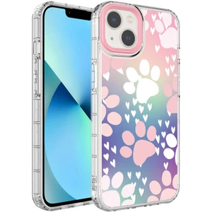 - Apple iPhone 13 - Kılıf Kamera Korumalı Renkli Desenli Sert Silikon Korn Kapak - NO7 - T23608