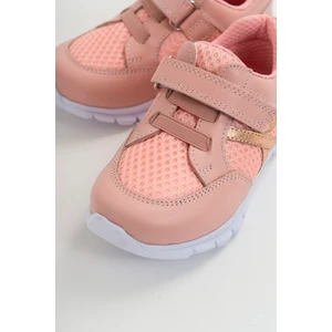 mnpc Unisex Çocuk Pudra Deri Ortopedik Destekli Spor Ayakkabı