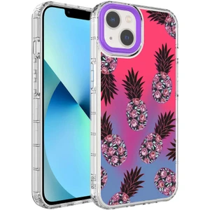 - Apple iPhone 13 - Kılıf Kamera Korumalı Renkli Desenli Sert Silikon Korn Kapak - NO6 - T23608