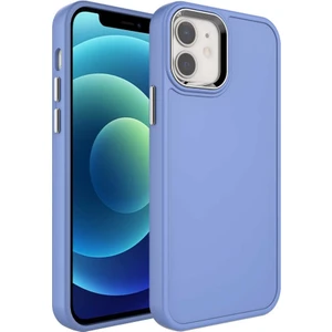 - Apple iPhone 11 - Kılıf Metal Çerçeve ve Buton Tasarımlı Sert Botox Kapak - Lavendery Gray - T24445