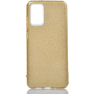 noktaks - Samsung Galaxy S20 Plus - Kılıf Simli Koruyucu Shining Silikon - Gold - T12952