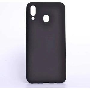 noktaks - Samsung Galaxy M20 - Kılıf Mat Soft Premier Silikon Kapak - Siyah - T7560