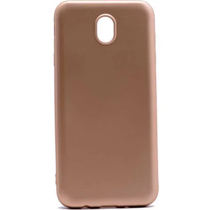 noktaks - Samsung Galaxy J5 Pro - Kılıf Mat Soft Premier Silikon Kapak - Gold - T1657
