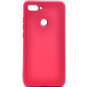 noktaks - Xiaomi Mi 8 Lite - Kılıf Mat Soft Premier Silikon Kapak - Kırmızı - T6624