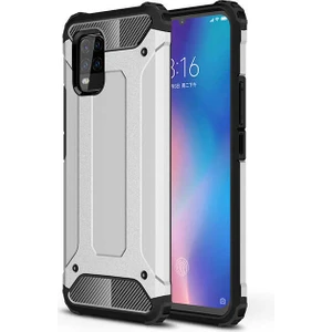 - Xiaomi Mi 10 Lite - Kılıf Çift Katman Zırh Tank Crash Military Kapak - Siyah - T13348