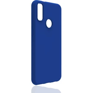 noktaks - Vestel Venüs E5 - Kılıf Mat Soft Esnek Biye Silikon - Mavi - T14809