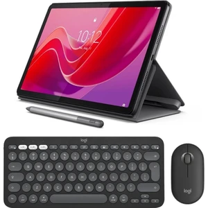 Tab K11 TB330FU 11'' 4gb + 128GB Wuxga Wi-Fi Tablet ZADC0072TR Kılıf + Lenovo Tab Pen + Pebble 2 Klavye Mouse Siyah
