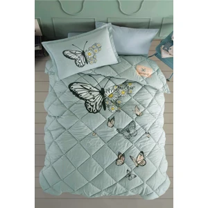 Zeynep Tekstil Clasy Ranforce Pamuk Tek Kişilik Yorgan Daısy Love V1 Mint