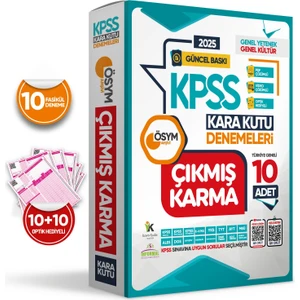İnformal Yayınları KPSS 2025 ÖSYM Çıkmış Karma Karakutu Genel Kültür Genel Yetenek 10'lu Dijital Çözümlü Denemeleri