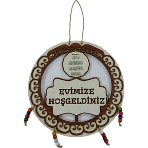Durusoy Shop Center Dekoratif Evimize Hoşgeldiniz Nazar Ayetli Kapı Süsü