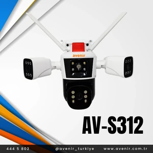 AV-S312 12 Mp 3 Lensli Wifi Ip Ptz Kamerası