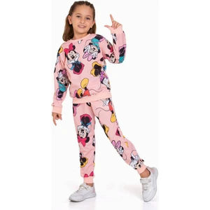 Triliya-Kız Çocuk Dijital Baskı Mevsimlik Eşofman Takımı- 3-10 Yaş