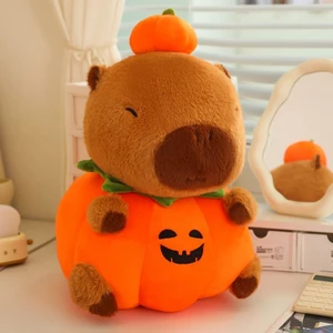 Sevimli Balkabağı Kapibara Peluş Oyuncak Çocuk Hediye 25CM (Yurt Dışından)